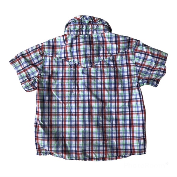 🏷 Baby Farm Boy plaid button up shirt 2T - Picture 2 of 9